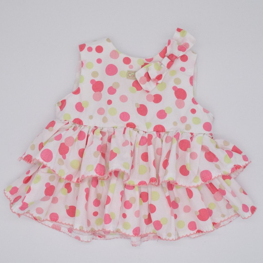 Calvin Klein Girl's Size 6-9 Months Polka Summer Dress